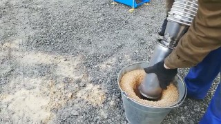 Дробление опилок дубовых