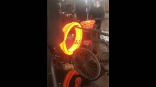 Раскатка воротниковых фланцев с использованием КОЛЬЦЕРАСКАТНОГО СТАНА СЕРИИ D51