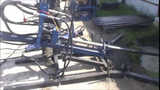 Работа мини-установки ГНБ УНБ-3