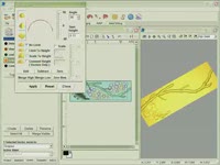ArtCAM - древесины формовки ж / винограда Motif - изогнутая литье