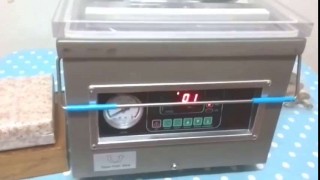 DZ-260 в работе. Как работае вакуумный упаковщик