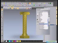 Ротари, обработка столбца в ArtCAM 2010