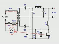 Инструкция к применению - Схема защиты источника питания от перегрузок