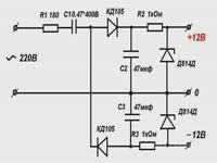 Обзор - Бестрансформаторный двухполярный источник ...