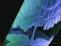 3D гравировка стекла с подсветкой. Дизайн потолка.