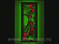 Витраж тиффани со светодиодной подсветкой