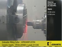 Machining Inconel - Indexable Milling Cutter w/ Ceramic Inserts