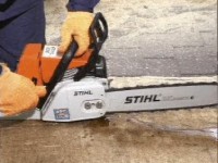 STIHL MS Регулировка карбюратора холостой ход