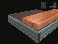 Automated insertion of Hettinject fittings in lightweight board by Hettich and Koch