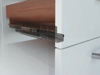 Quadro runners for wooden drawers, made by Hettich