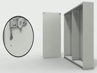 TopLine L sliding door fitting, made by Hettich