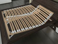 Hettich MultiFlex: adjustable fitting for head- and foot sections of slatted bed frames