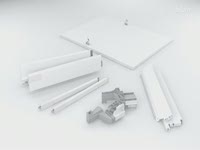 SERVO-DRIVE uno - Backside assembly for top waste bin solution