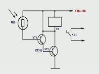 Простое фотореле на транзисторах