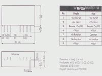 DCDC преобразователи серии TMR2WI компании TRACO