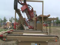 Twin-Cut portable sawmill and Small Logs