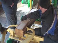 Распил лафета и замеры. Морозовка