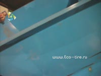 Испытания линии по переработке шин