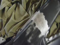 шпатлевание мест сварки