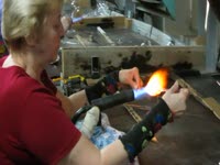 Стеклодувы. Изготовление ёлочных игрушек