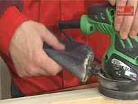 Работа эксцентриковой шлифмашиной - Обзор электроинструмента 