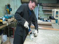 Фрезеровка водоотливов изнутри под 45 градусов NK08 - Презентация приемов ремонта пластиковых окон