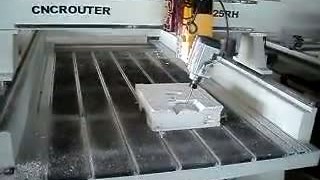 4-осевой фрезерный станок с ЧПУ. Фрезеровка пенополистирола