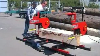 SCAD700 - небольшая ручная ленточная пилорама StrojCAD