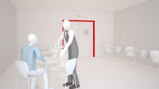 Автоматические раздвижные двери для ресторанов