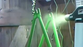 Порошковая покраска велорамы, металлоизделий