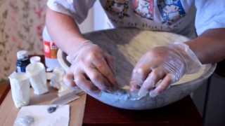 Реставрация раковины из мрамора. часть 3