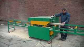 Распиловка на дисковом многопильном станке Тайга СМД 2