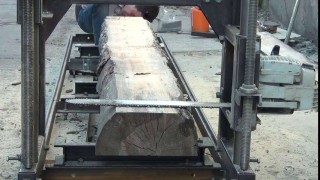 Тестирование мини пилорамы М5 из бензопилы