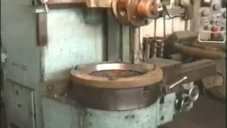 Растачивание фланцев на карусельном станке