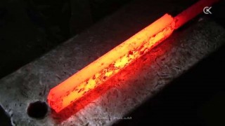 Сварка дамаска на газовом горне. Часть 1