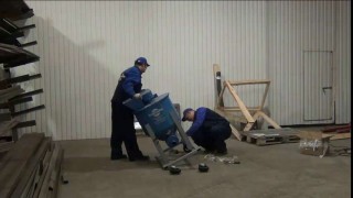 Распаковка и сборка смесителя для производства газобетона. Компания «АлтайСтройМаш»