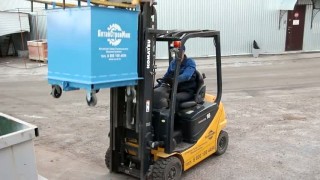 Контейнер с саморазгрузкой на колесах от компании «АлтайСтройМаш»