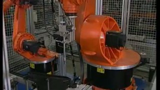 Adhesive bonding of complete car headlight casings with a KUKA robot - Обзор робототехники