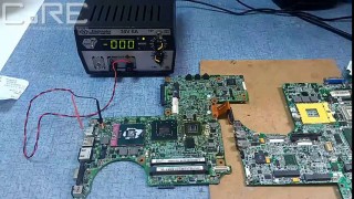 Поиск короткого замыкания. Как найти КЗ на плате. Ремонт ноутбука