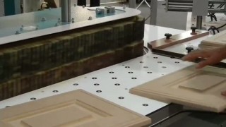 Шлифовка кромок фасадов из МДФ на станке МВ DUPLEX