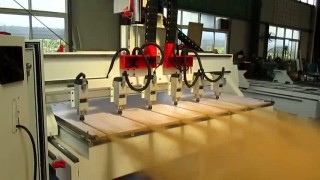 многошпиндельный станок с чпу для раскроя Т пазы по МДФ