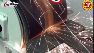 Промышленный ленточно-шлифовальный станок по металлу