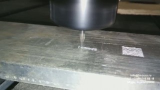 97.Фрезерная обработка алюминия ДТ16 на фрезерно- гравировальном станке 9060 без охлаждения инструмента