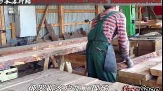 многопильный станок в работе