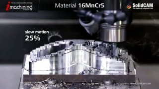 Обработка пресс-формы с использованием уникального CAM модуля SolidCAM iMachining