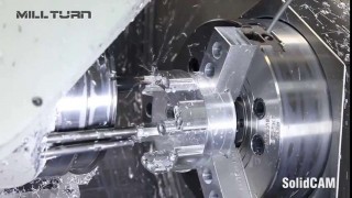 Обработка детали на токарно-фрезерном станке с использованием модуля SolidCAM iMachining