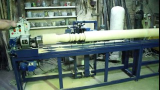 Изготовление балясины на токарно-копировальном станке ТФС 1550М с доп секцией