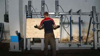 Вайма сборочная гидравлическая ВГ2030Д в работе