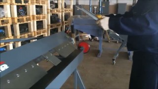 Изготовление фасадной кассеты открытого типа на листогибе Decker S-2150