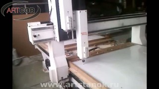 Обработка ПВХ на двухшпиндельном фрезерном станке ARTCOR-1530